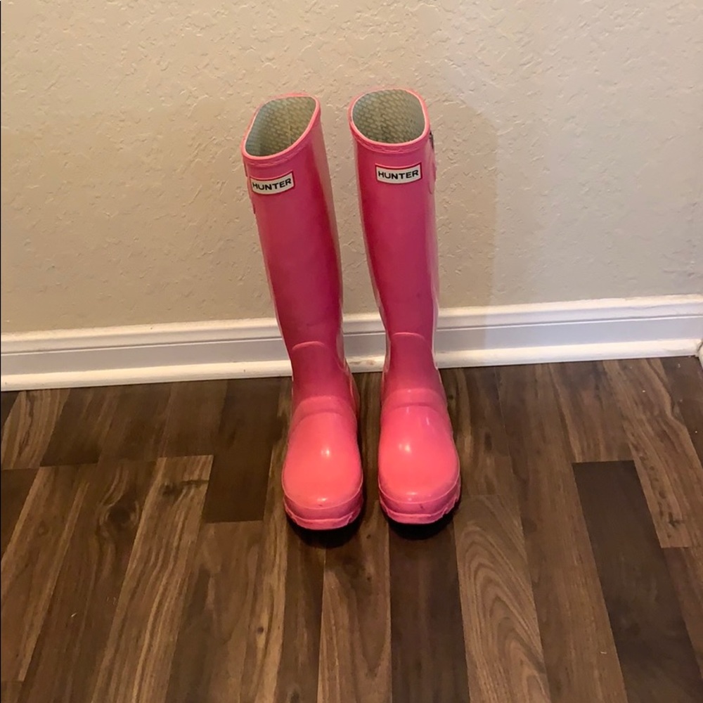 Pink Hunter Boots!